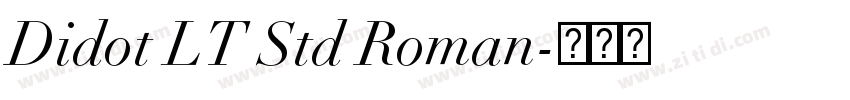 Didot LT Std Roman字体转换